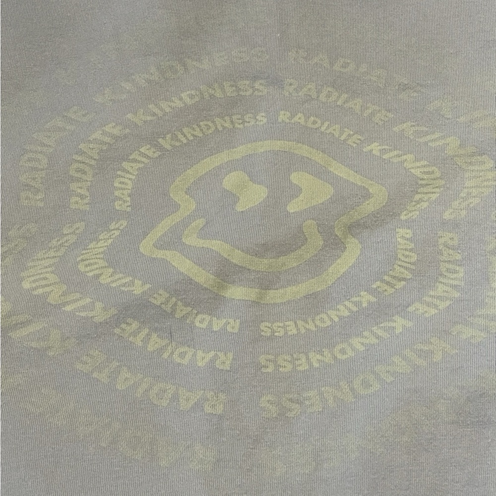 Dutch Bros Light Blue Tee with Yellow Radiate Kindness Medium Short Sleeve